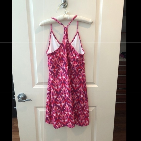 TEHAMA Athletic Dress Medium Pink Watercolor Print - Picture 11 of 16
